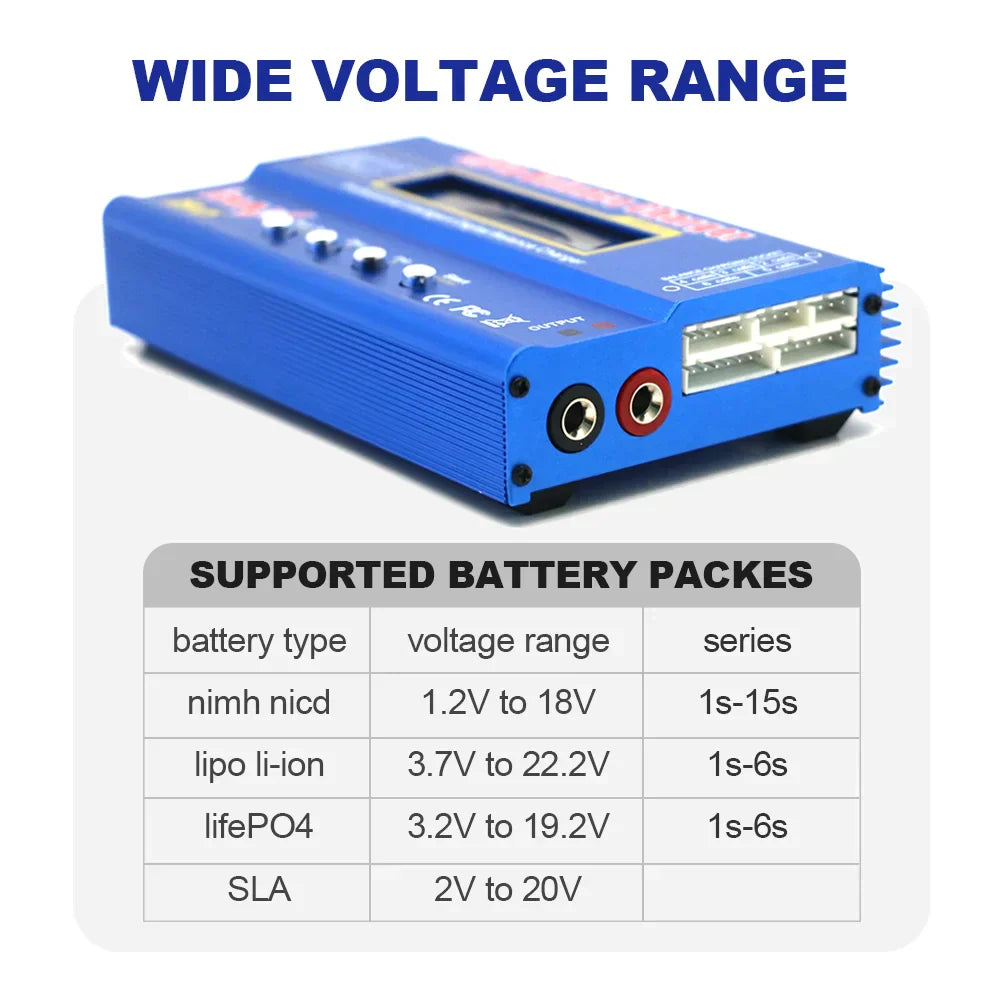 IMAX B6 80W Battery Charger Lipo NiMh Li-ion Ni-Cd Digital Lipro Balance Charger Discharger AC Power 12V 5A Adapter For Rc Car