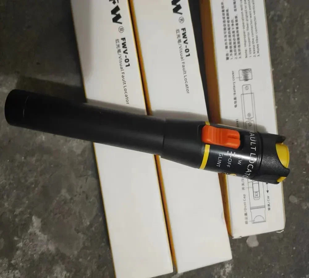 OFW 10MW 30KM Visual Fault Locator30MW Fiber Optic Cable Tester 10KM Range Test Equipment Red Light Pen VFL