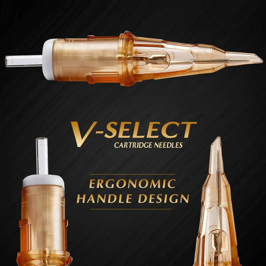 (Pack of 10) EZ V Select Cartridge Tattoo Needles Permanent Makeup RL RS RM M1 Microblading for Cartridge Tattoo Machine Pen