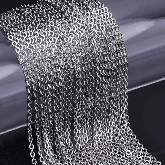 10Meter/Lot Stainless Steel 1.5/2mm Necklace Link Chain Handmade Crafts Accessories Bracelet DIY For Jewelry Making