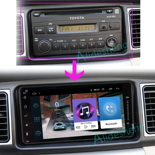 8core carplay 2G+32G Universal Android 11.0 2din Car Radio accessories Player Car Multimedia for toyota COROLLA yaris CAMRY RAV4
