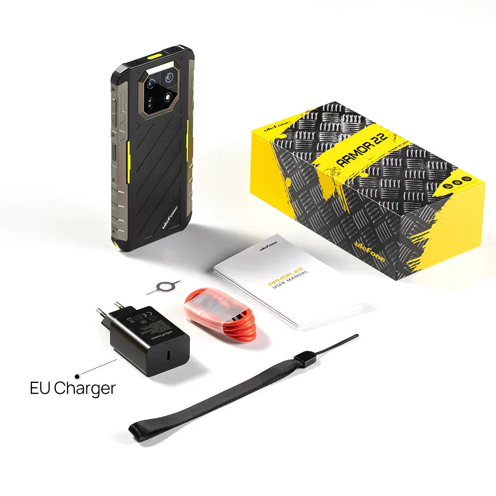 [World Premiere]Ulefone Armor 22 Rugged Phone ,16GB (8GB+8GB) RAM ,128GB/256GB ROM , Android 13 Smartphone,NFC 64MP 4G Phone