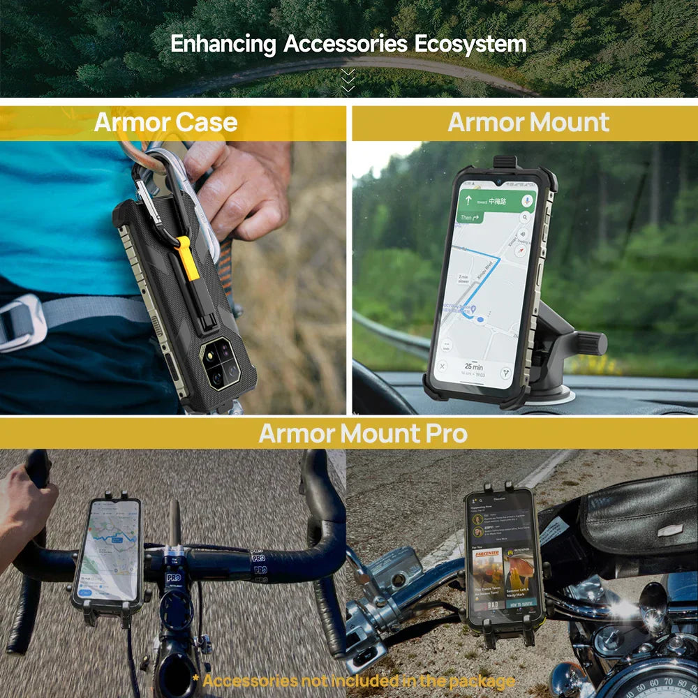 [World Premiere]Ulefone Armor 22 Rugged Phone ,16GB (8GB+8GB) RAM ,128GB/256GB ROM , Android 13 Smartphone,NFC 64MP 4G Phone