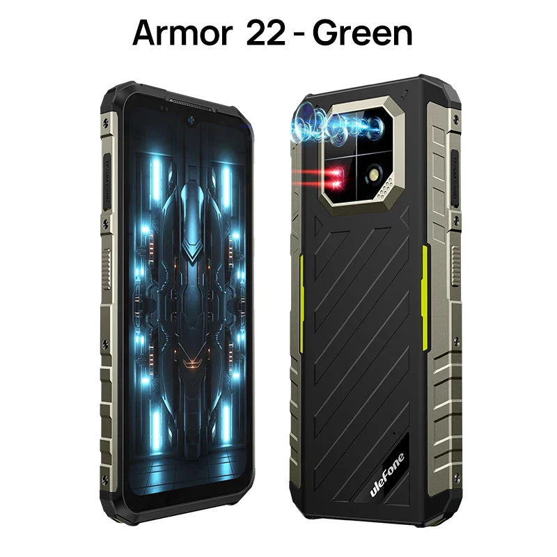 [World Premiere]Ulefone Armor 22 Rugged Phone ,16GB (8GB+8GB) RAM ,128GB/256GB ROM , Android 13 Smartphone,NFC 64MP 4G Phone
