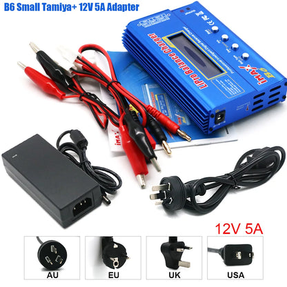 IMAX B6 80W Battery Charger Lipo NiMh Li-ion Ni-Cd Digital Lipro Balance Charger Discharger AC Power 12V 5A Adapter For Rc Car
