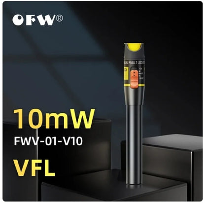 OFW 10MW 30KM Visual Fault Locator30MW Fiber Optic Cable Tester 10KM Range Test Equipment Red Light Pen VFL