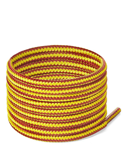 ZHENTOR [2 Pairs] Round Boot Shoe Laces, Heavy Duty and Durable Shoelaces for Outdoor Climbing Hiking Work Boots Shoe Strings