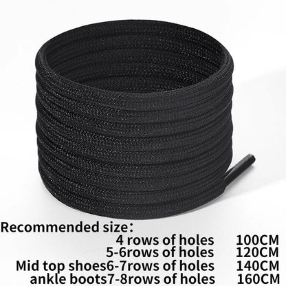 ZHENTOR [2 Pairs] Round Boot Shoe Laces, Heavy Duty and Durable Shoelaces for Outdoor Climbing Hiking Work Boots Shoe Strings