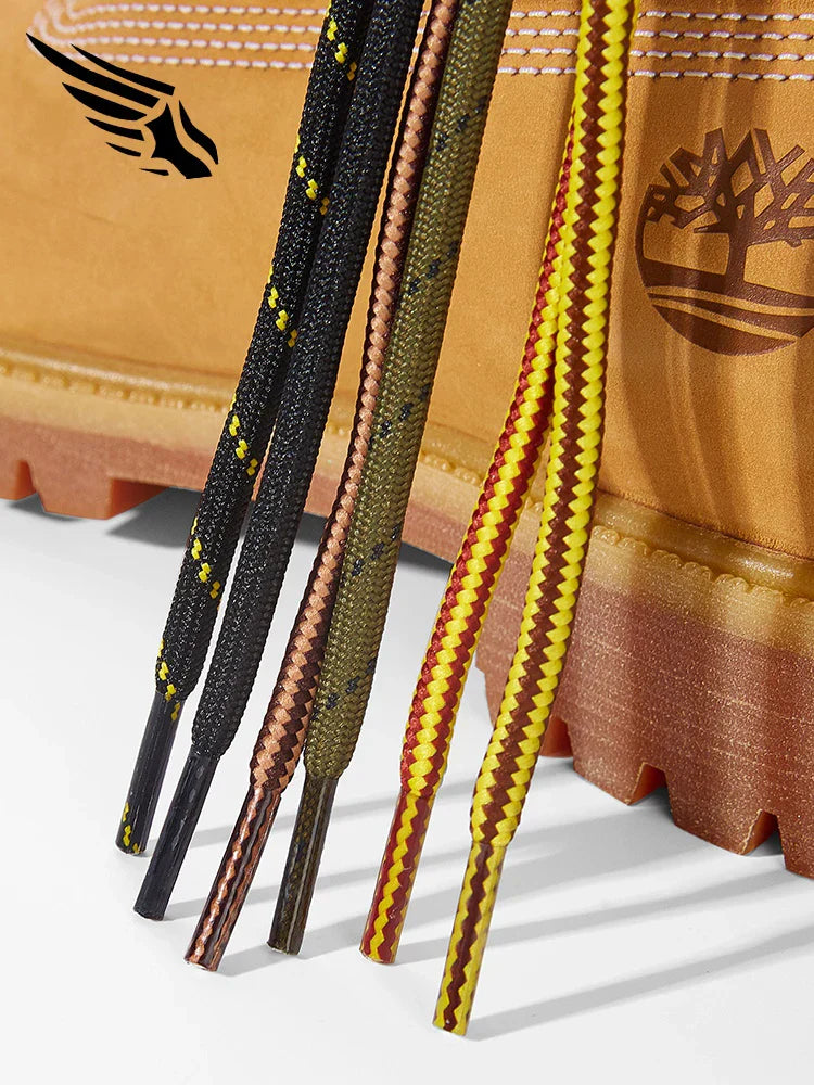 ZHENTOR [2 Pairs] Round Boot Shoe Laces, Heavy Duty and Durable Shoelaces for Outdoor Climbing Hiking Work Boots Shoe Strings